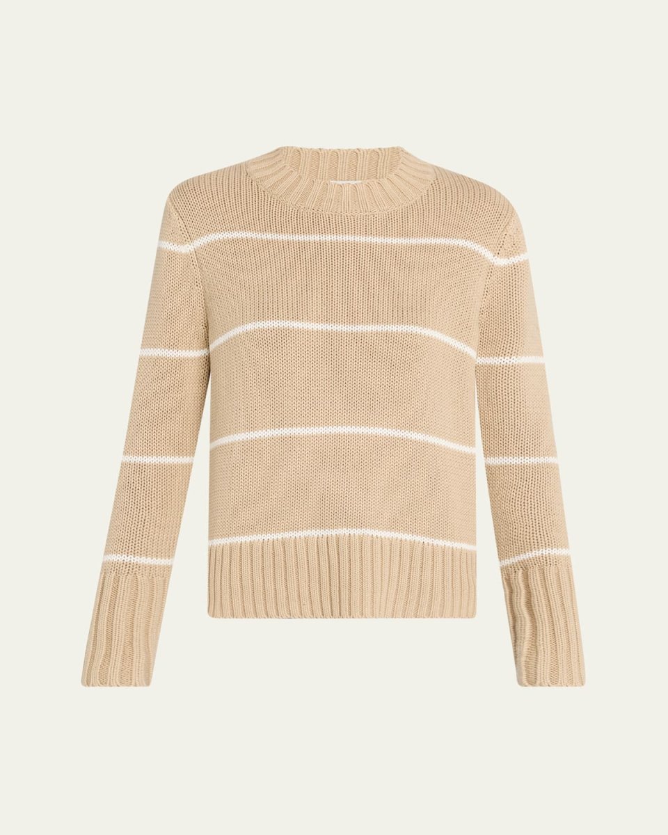 The Tatum Striped Cotton Sweater